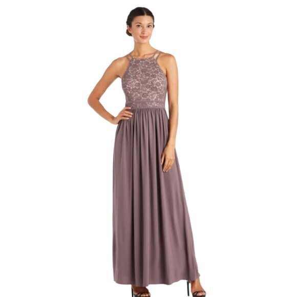 Night Way Collections Dresses & Skirts - Nightway Mauve Sleeveless Evening Gown – Size 4